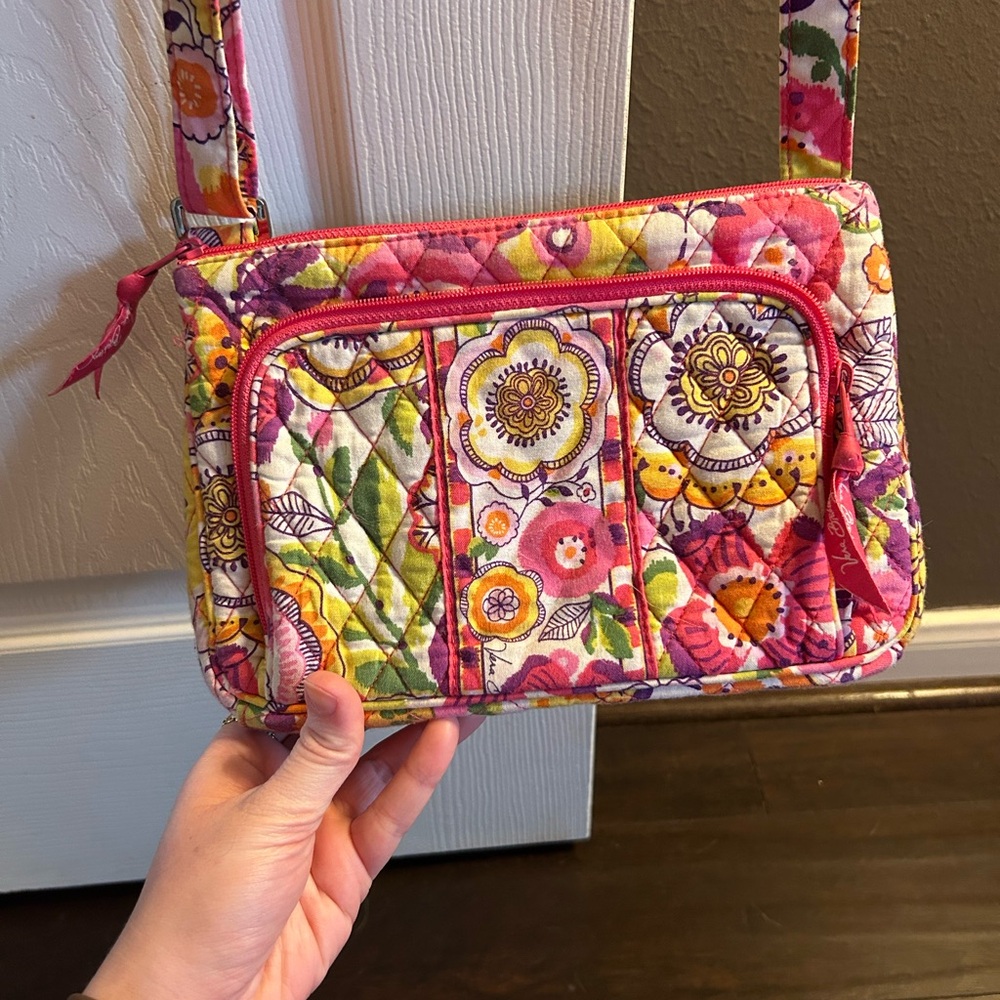 Vera Bradley Floral Quilted Crossbody Bag